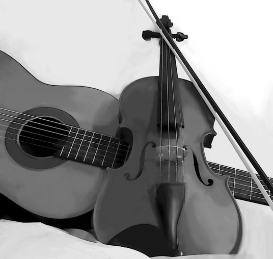 Creation of Violin and guitar: Step 4